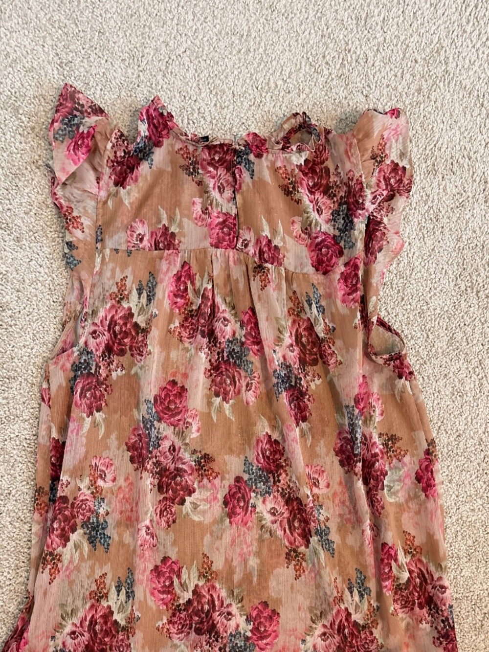 torrid Floral Sheer Ruffle Sleeve Blouse - 1